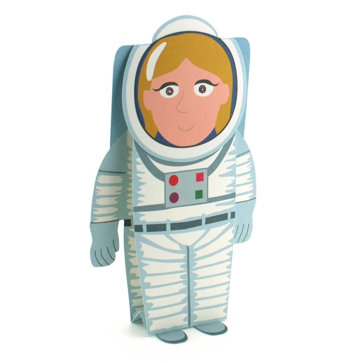 3D Typkarte "Astronautin"