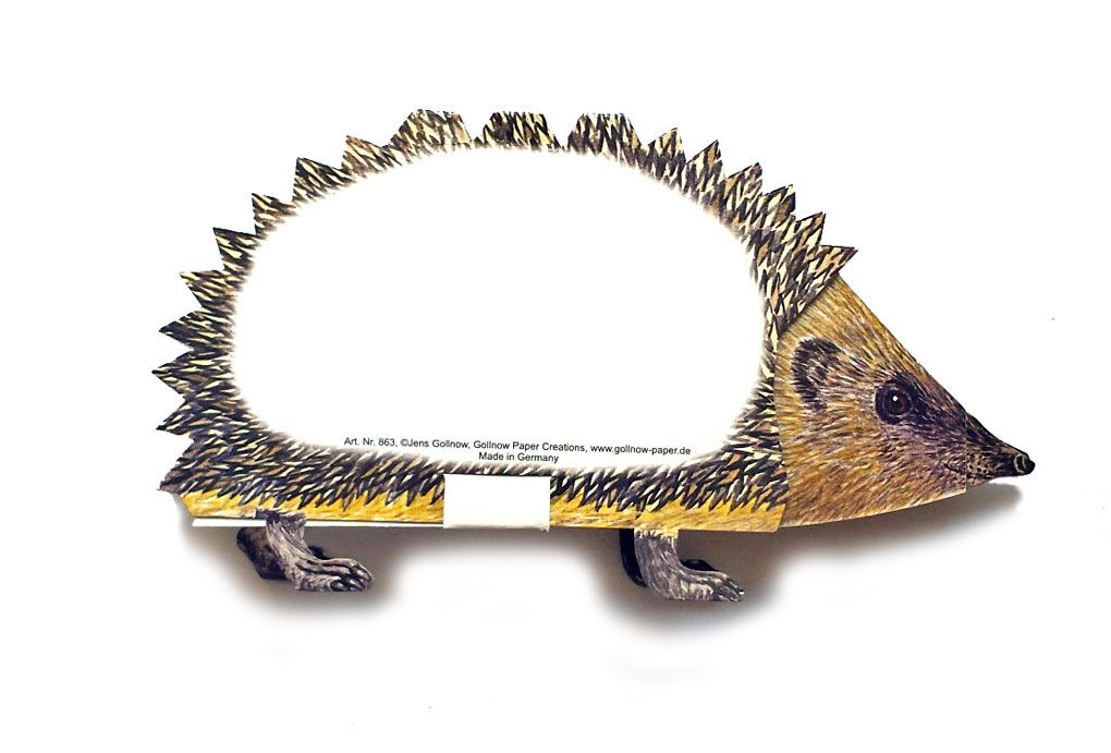 3D Tierfaltkarte "Igel"