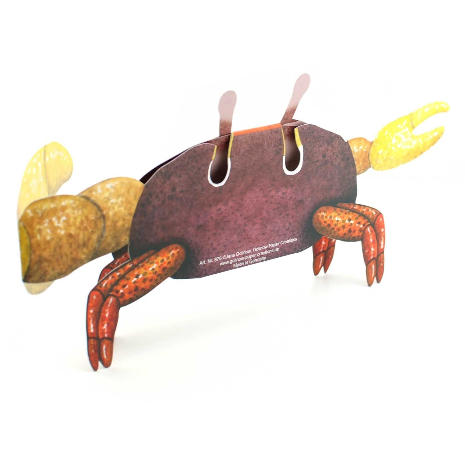 3D Tierfaltkarte "Krebs"
