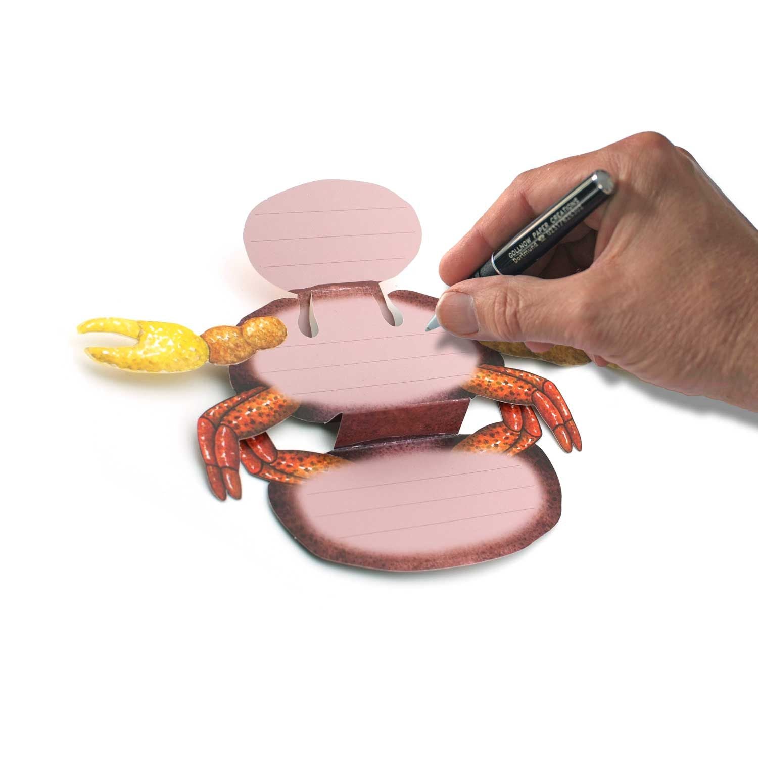 3D Tierfaltkarte "Krebs"