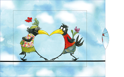 Lebende Karte "Vogelhochzeit"