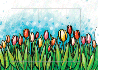 Lebende Karte "Tulpen"