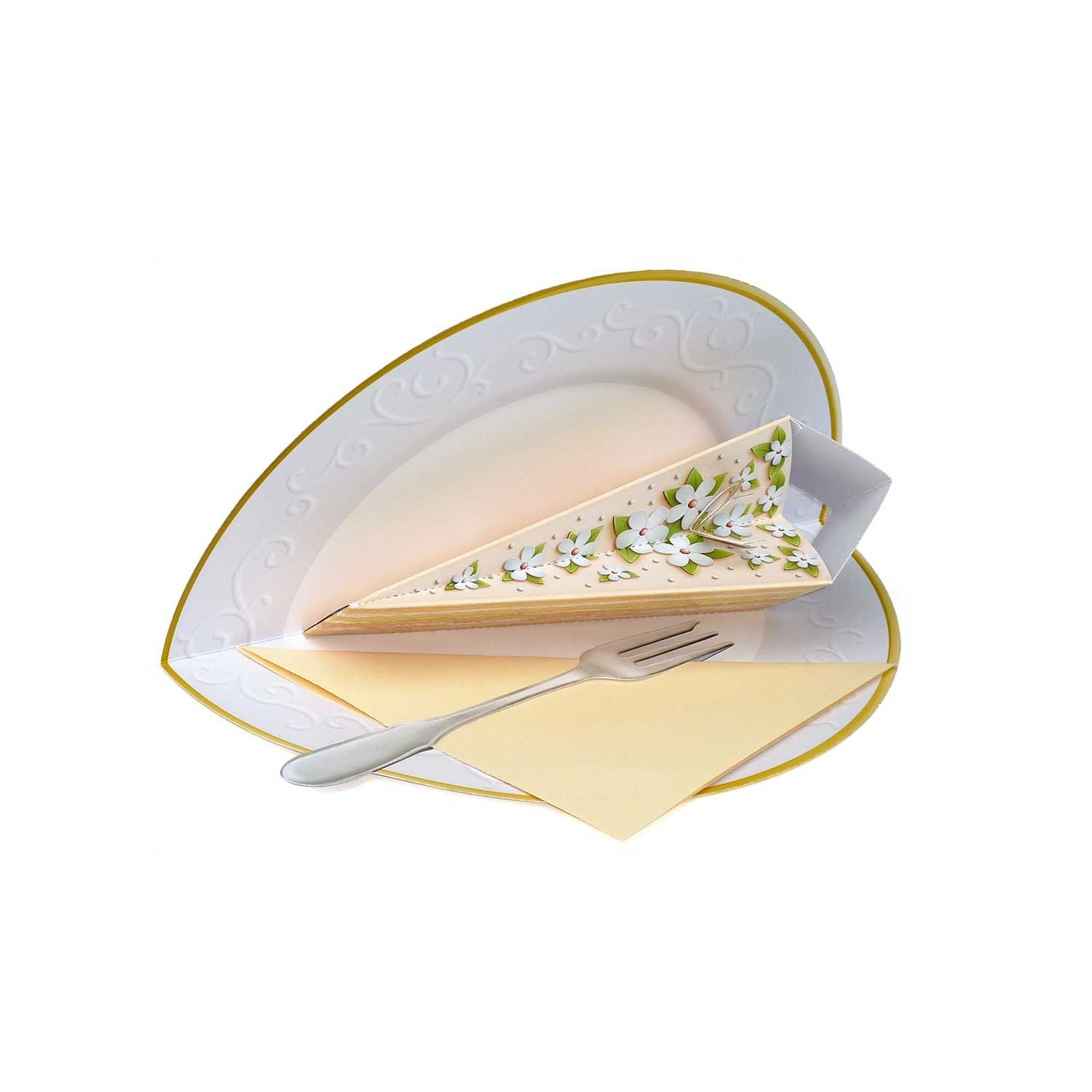 Carte pop-up gâteau de mariage