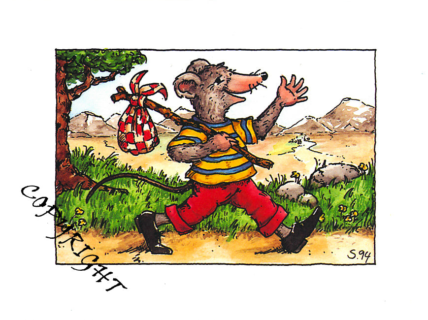 Carte postale Wandermaus