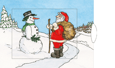 Lebende Karte "Schneehase"