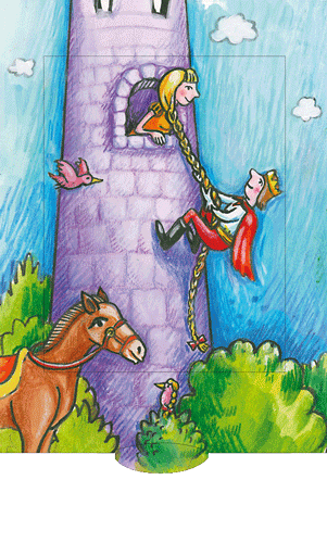 Lebende Karte "Rapunzel"
