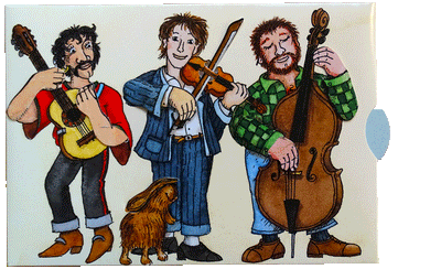 Lebende Karte "Musikanten"